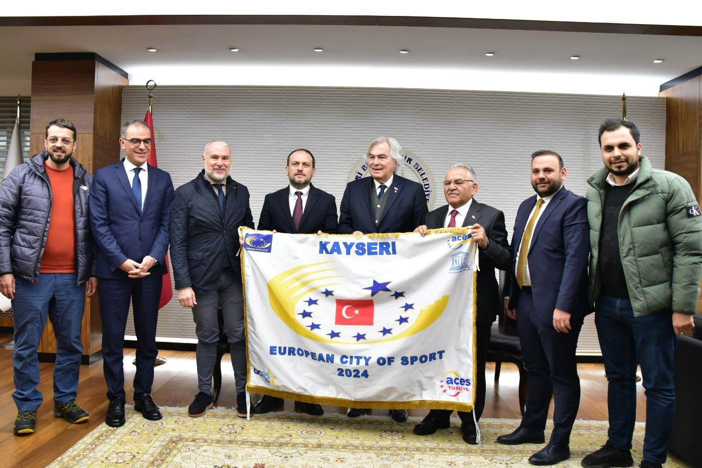 Kayseri, yılın en iyi Avrupa Spor şehri seçildi